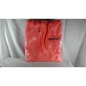Longaberger Pink Fleece Zip Up Hoodie Sweatshirt XXL - NEW